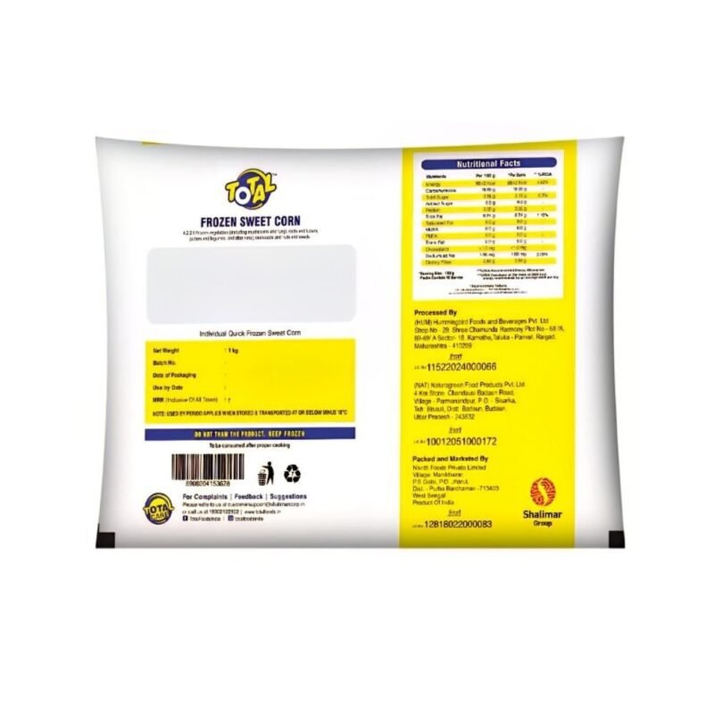 Total Sweet Corn, 1 Kg (Frozen) - Image 2