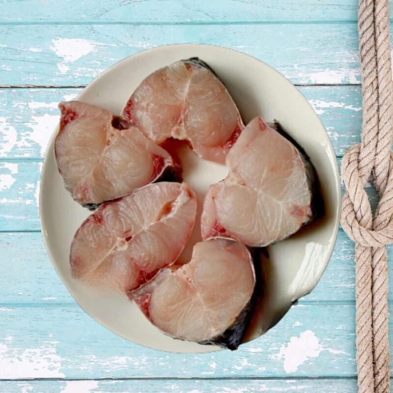 Local Rou/Rohu/Rui Fish, Large, 2-3 Kg Size (Cut Pieces, Without Head)