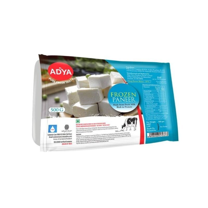 Adya Frozen Paneer, 500 g