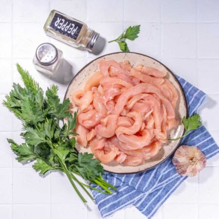 Fresh Chicken Boneless Strips/Fingers Cut