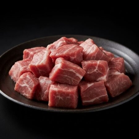 Fresh Pork Red Meat Only Curry Cut (With Bones)