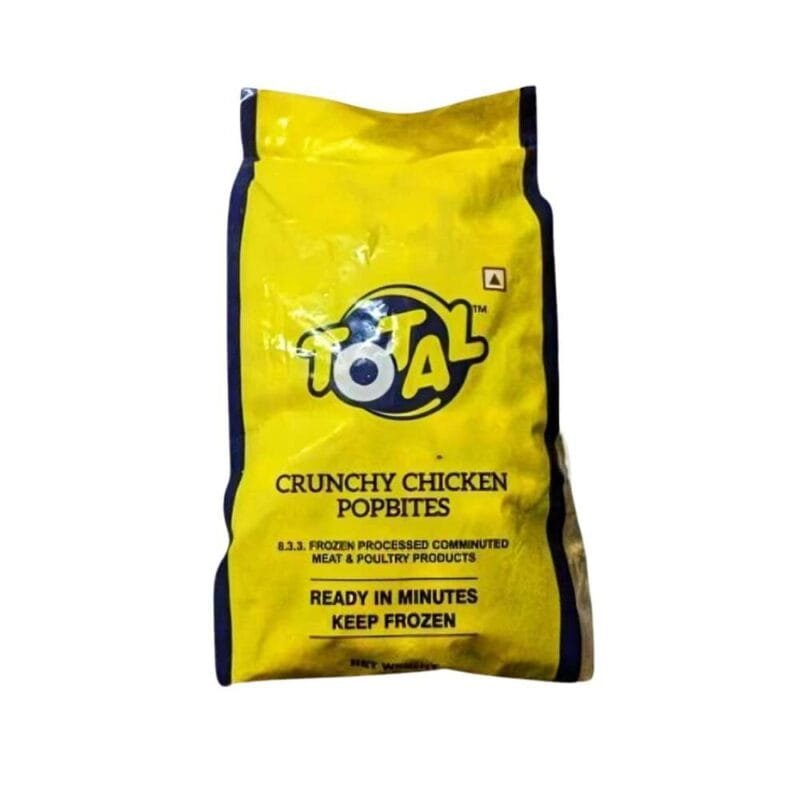 Total Crunchy Chicken Popbites/Popcorn, 1 Kg Value Pack