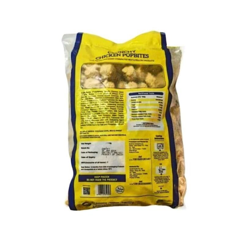 Total Crunchy Chicken Popbites/Popcorn, 1 Kg Value Pack - Image 2