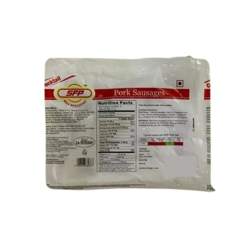 SFP Pork Cocktail Sausages, 500 g