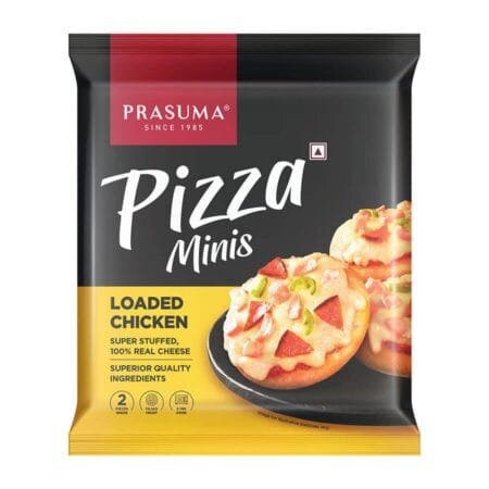 Prasuma Loaded Chicken Pizza Minis, 2 Pieces